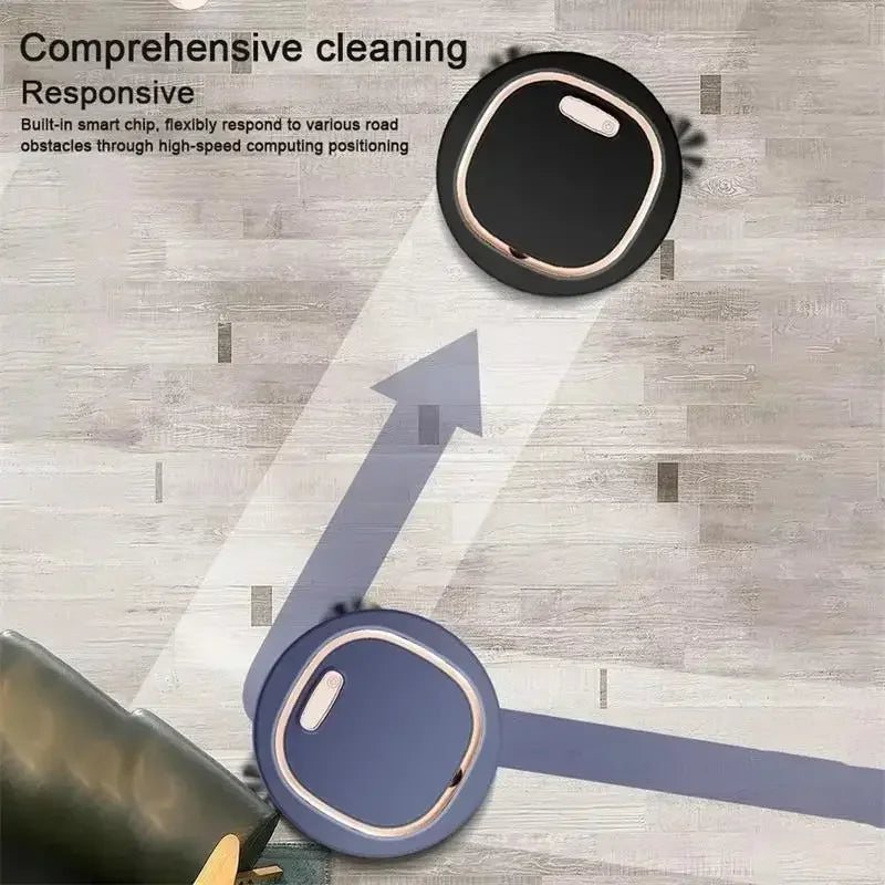 Tactile Activation Lazy Person Intelligent Automatic Sweeping Robot 3-in-1 Wet Dry Home Sweeper USB Rechargeable Vacuum Cleaner