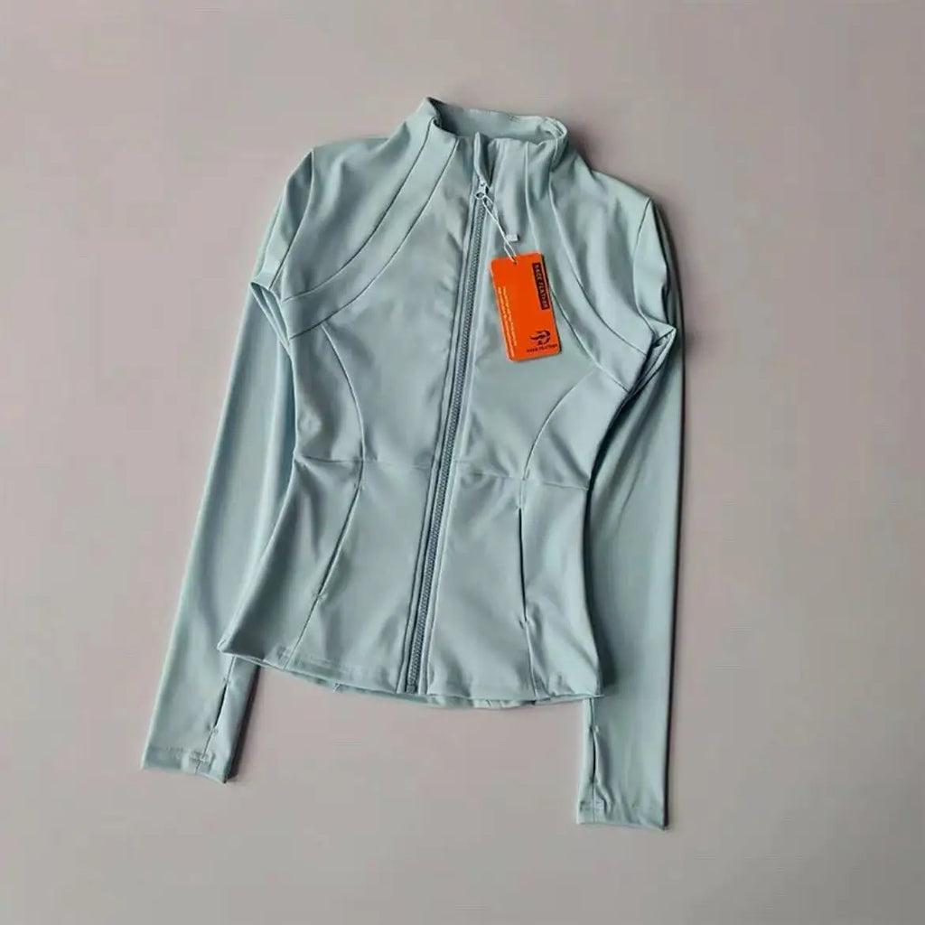 Women's Long-Sleeve Yoga Jacket – Slim-Fit Workout & Training Top**

Stay comfortable and stylish during your workouts with this versatile women's long-sleeve yoga jacket. Designed for yoga, running, fitness, and everyday a