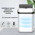 13L Waterproof Trash Can Waste Bin for Kitchen Bathroom Living Room-Durable Home Garbage Bin Trash Can Kitchen Trash Can Dustbin