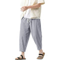 Men's Linen-Style Harem Pants – Lightweight, Loose & Comfortable**

Stay cool and comfortable with these men's lightweight harem pants, designed for warm-weather wear, casual outings, workouts, and everyday streetwear.

* L